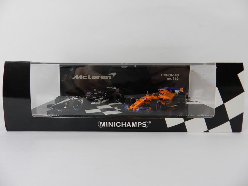 烈馬Minichamps 1/43 F1 雙車組 Minardi PS01 & McLaren MCL33 Alonso