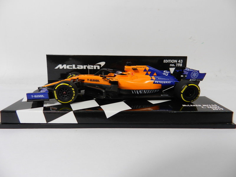 《烈馬驛站》1/43 F1 McLaren MCL34 #55 C.Sainz 2019 (PMA) 樹脂