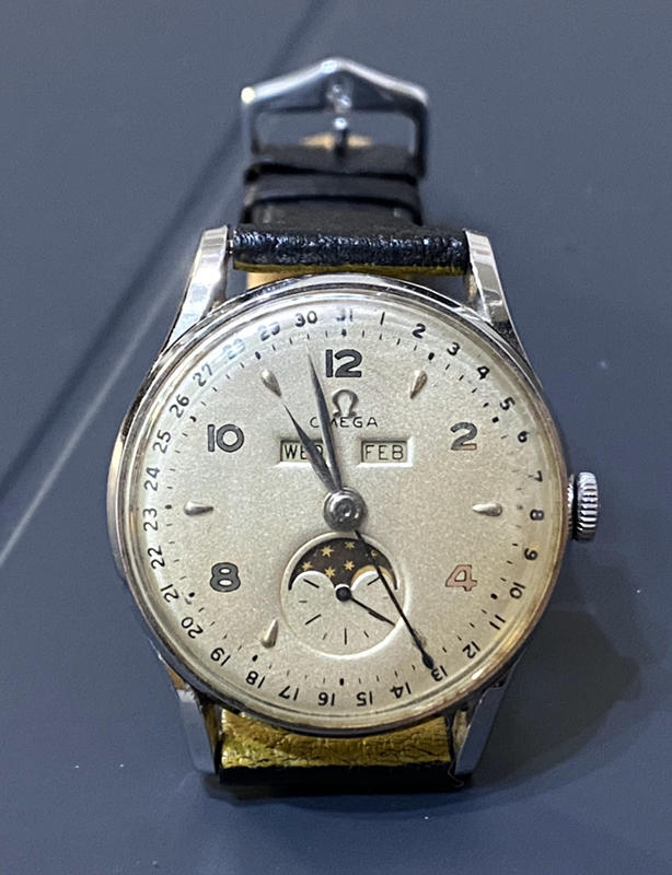 OMEGA 古董月相錶（手上鏈）