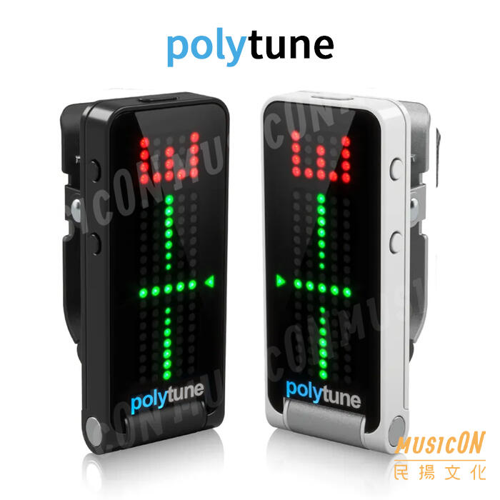 【民揚樂器】TC Electronic Polytune Clip 夾式調音器 一次可調六弦 精準 耐用 穩定