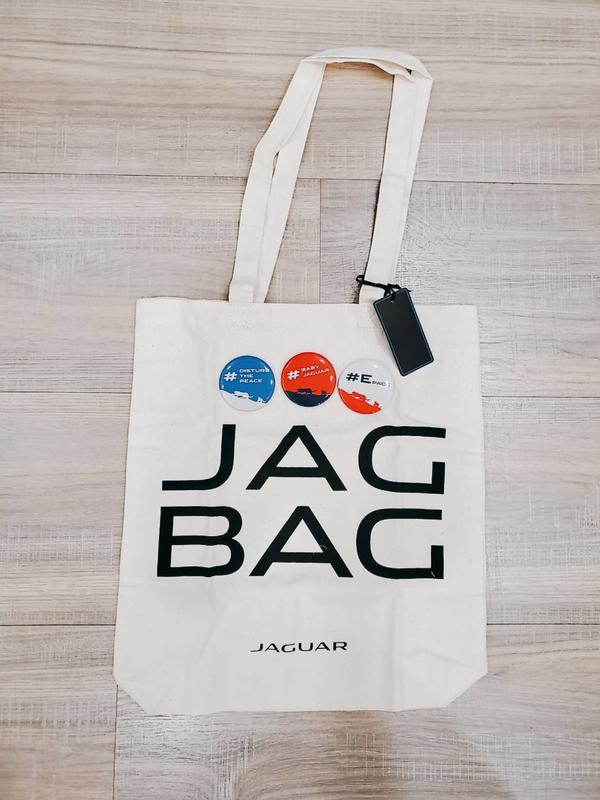 [汽車精品]全新 原廠 Jaguar 品牌限量紀念 JAG Bag 手提袋 購物袋 附原廠徽章3個