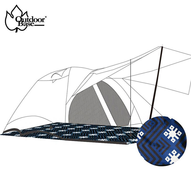 【大山野營】Outdoorbase 23199 彩繪天空地席 270cm帳篷專用 防水地布 防潮墊 露營墊 遊戲墊 野餐
