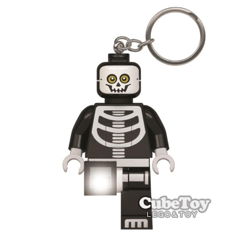 【CubeToy】樂高 萬聖節 骷顱 Skeleton LED 鑰匙圈 - LEGO LED -