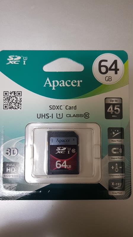 買一送一 Apacer 64GB SD 再加碼讀卡器