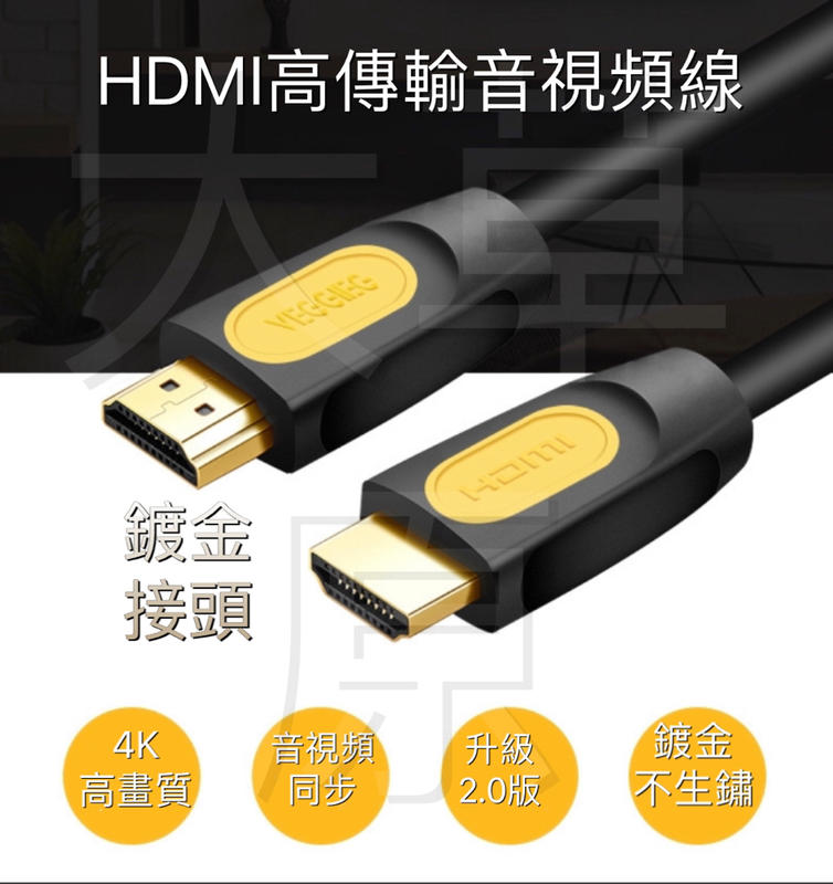 4K HDMI 2.0版 HDMI線高清編織線 工程線 4K60P 2K 3D 鍍金 PS4 HDR 電視線