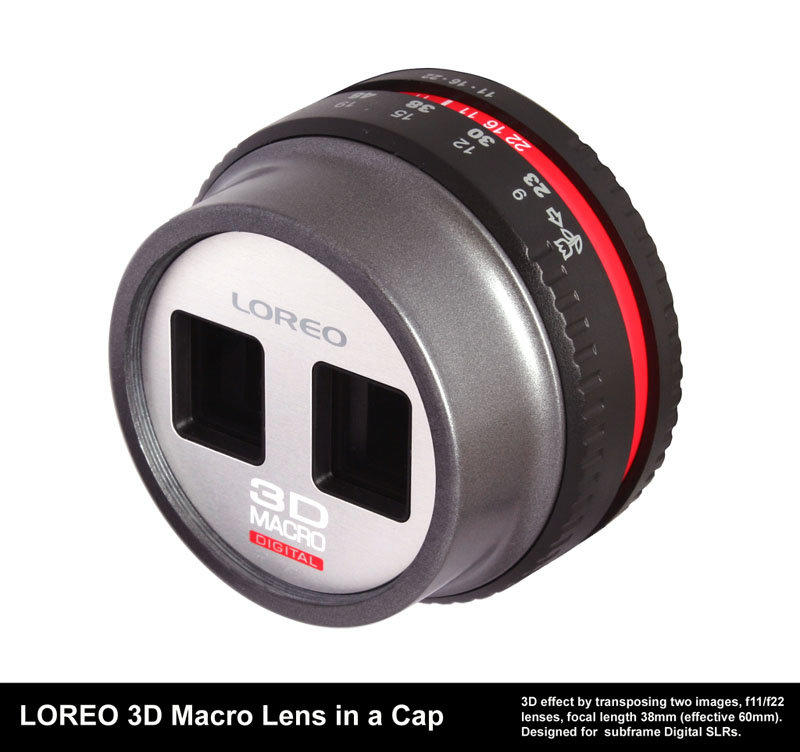 全新 loreo 3D Macro Lens in a Cap 近距離 單眼相機  3D 立體鏡頭 （CANON 現貨）