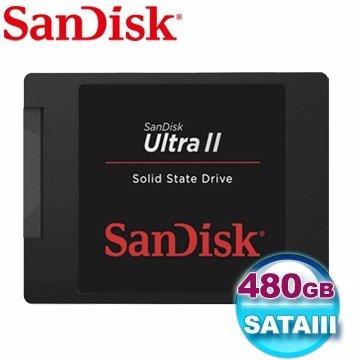 <SUNLINK>SanDisk Ultra II SSD 480G 480GB 7mm 固態硬碟 公司貨 3年保固