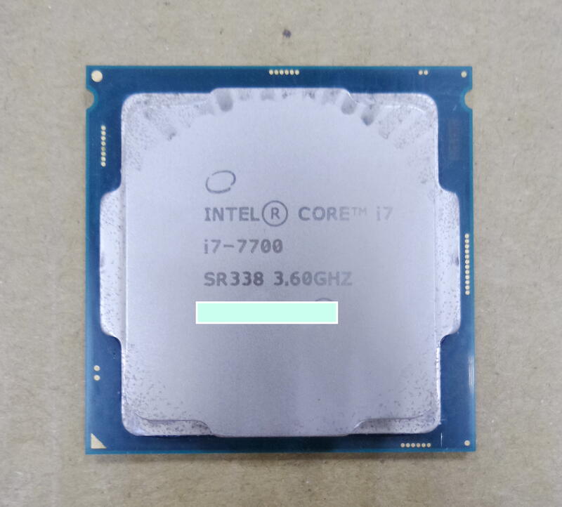 Intel i7-7700 CPU~1151腳位