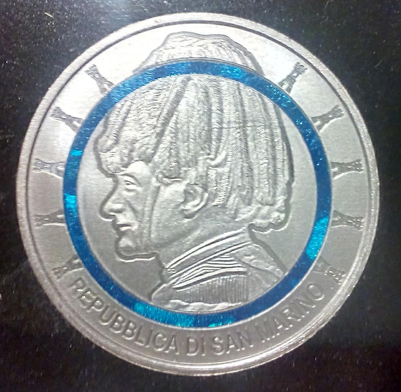 San Marino聖馬力諾 20 Xeros紀念銀幣(333銀幣)