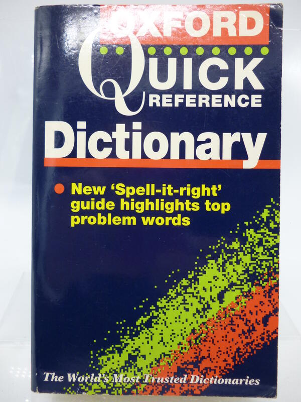 【月界二手書店2】The Oxford Quick Reference Dictionary_Della　〖字典〗CQW