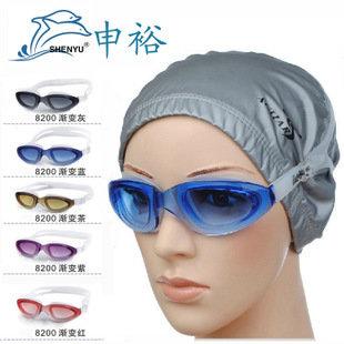 漸變色 大鏡框防霧防紫外線游泳蛙鏡,熱銷款 高品質 時尚 泳鏡 游泳眼鏡