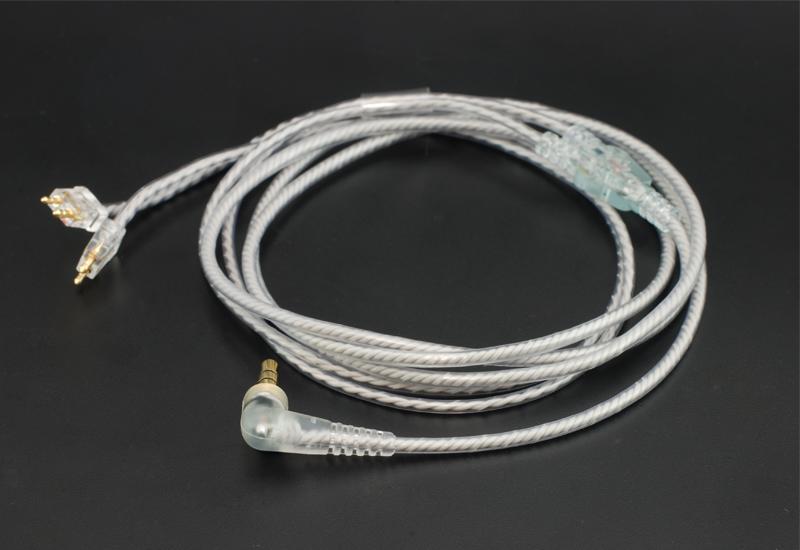 「加煒電子」【 FitEar 須山補聽器 Cable 004 】透/黑 3.5 L頭 耳機 線材 升級線 日本公司貨