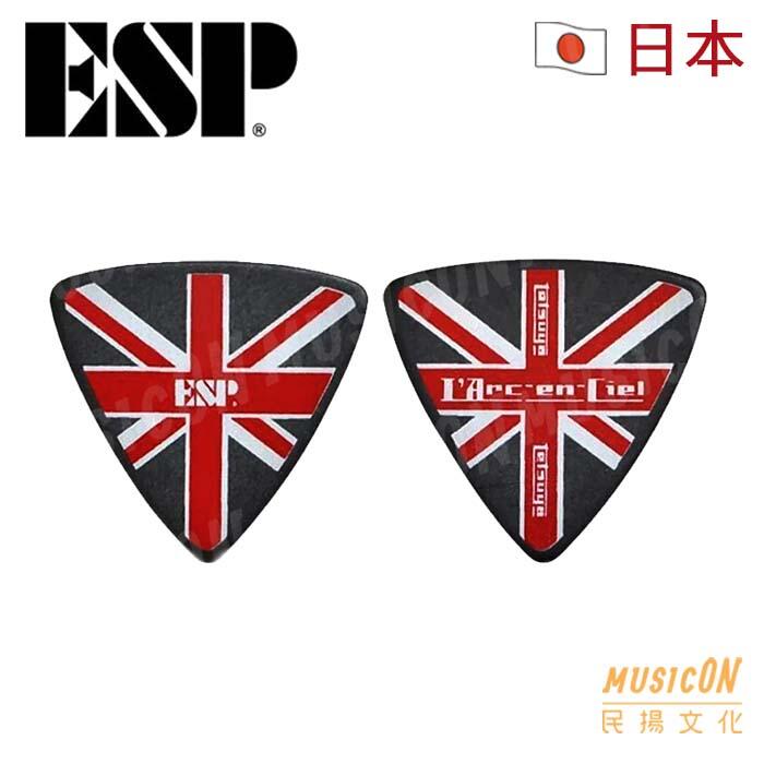 【民揚樂器】日本 ESP 匹克 大三角Pick TETSUYA UNION 英國圖樣