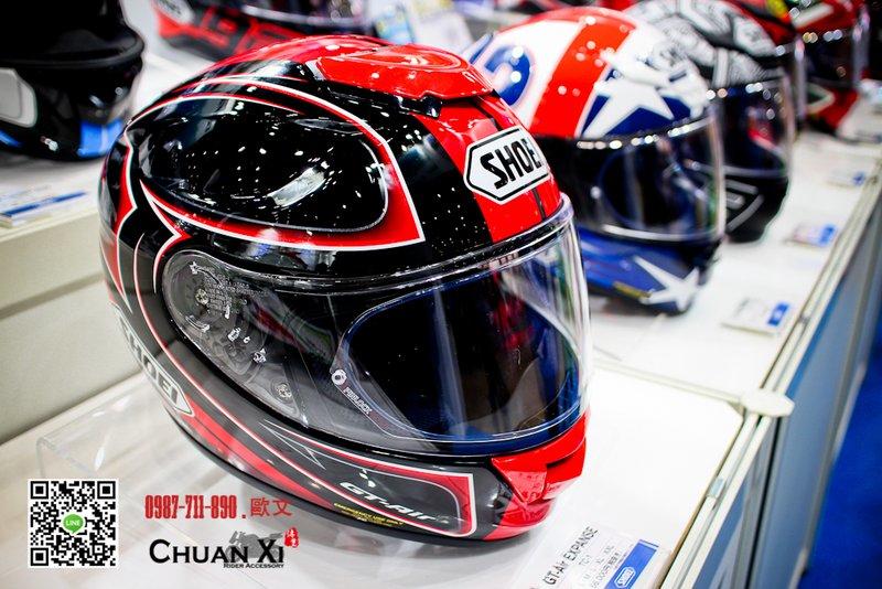 傳璽騎士部品【SHOEI GT-Air】EXPANSE|內置墨片|排齒插扣|黑紅黑綠黑白