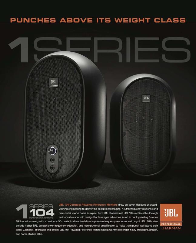 【預購】JBL Professional 1 Series 104 桌面電腦音響監聽喇叭