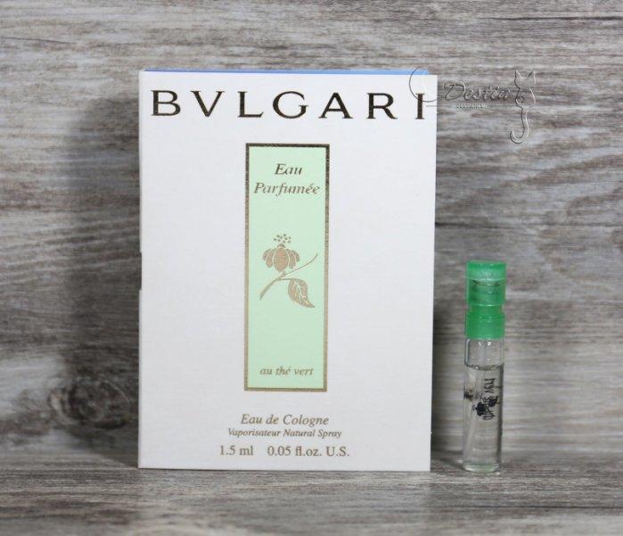BVLGARI 寶格麗 綠茶 中性 古龍水 Eau Parfumée 1.5ml 可噴式 試管香水 全新