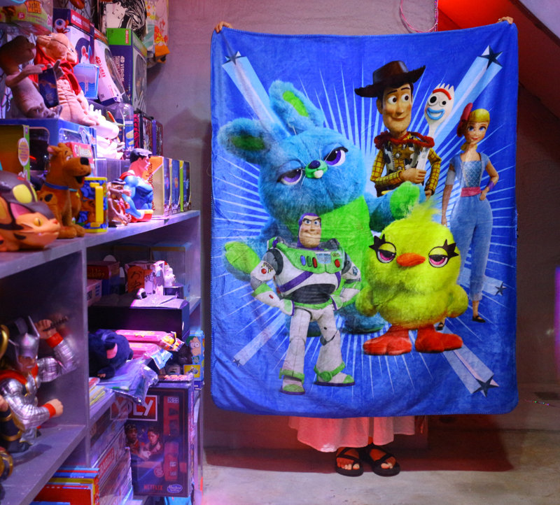 「Toy Story 4 DIsney Pixar 玩具總動員4 雙面毛毯 珊瑚絨 120x150 @公雞漢堡」