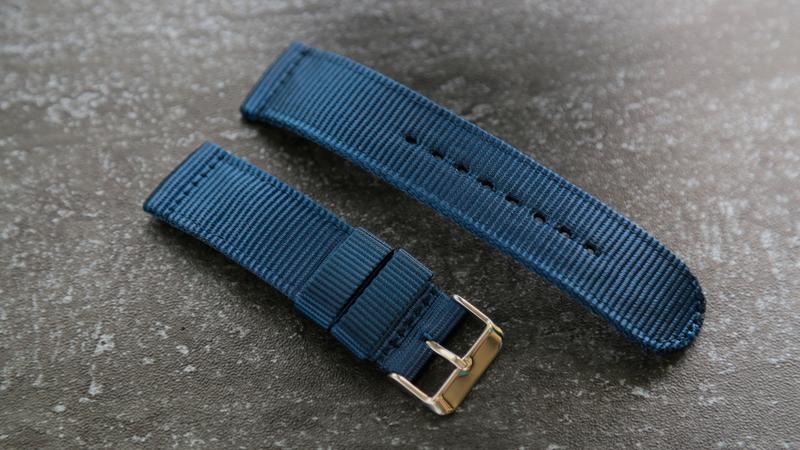 雙錶圈軍錶必備直身18mm 20mm 22mm 24mm純尼龍製錶帶,不鏽鋼製錶扣,可替代同規格原廠錶帶seiko 5