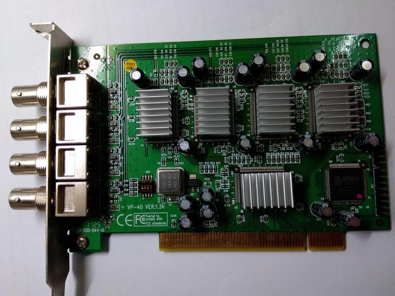 4路監控卡二手PCI介面,，VPON牌 VP-40 VER:1.3R 專業級 監控卡(功能正常)