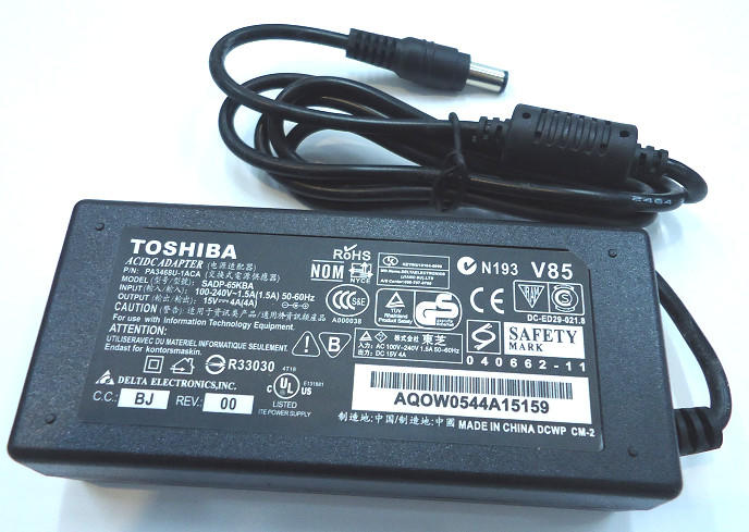 Toshiba 東芝 15V 4A 6.3*3.0mm 筆電/筆記型電腦 電源線/變壓器/充電線