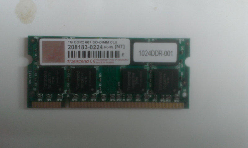 創見 筆電 DDR2 667    I G * 2支  一起賣
