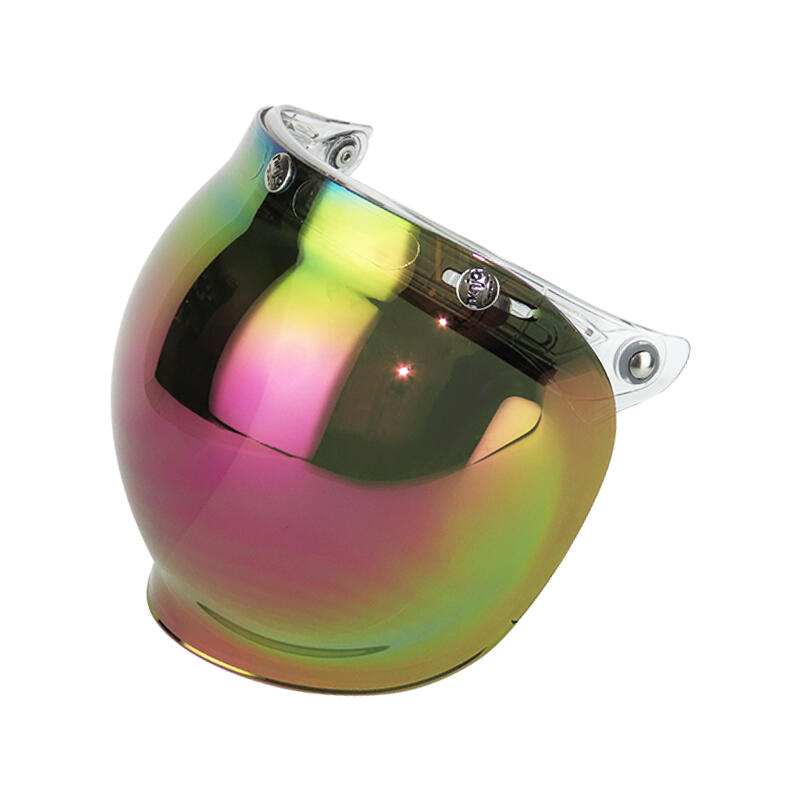 《JAP》華泰 多層膜泡泡鏡 湖水藍/古銅金/粉電紫  K-P53 鏡片三釦安全帽通用
