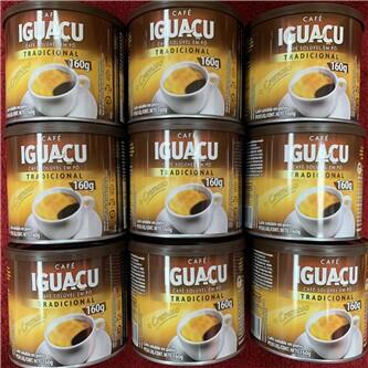 巴西 Cafe Iguacu Tradicional 伊瓜蘇 頂級冷凍顆粒即溶咖啡 160g 黑咖啡＊潔西小舖＊