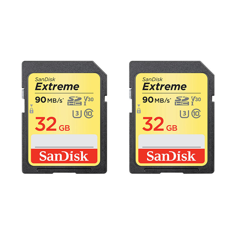 數位NO.1 SanDisk Extreme SDHC UHS-I 32G 90MB 記憶卡 U3 公司貨 SD卡 國旅