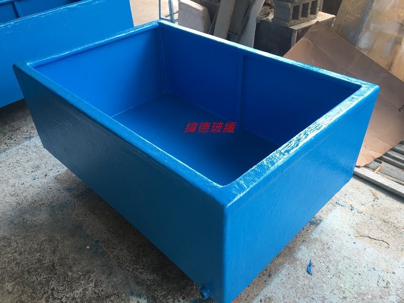 FRP移動式魚缸 方形桶 游泳池 養殖槽