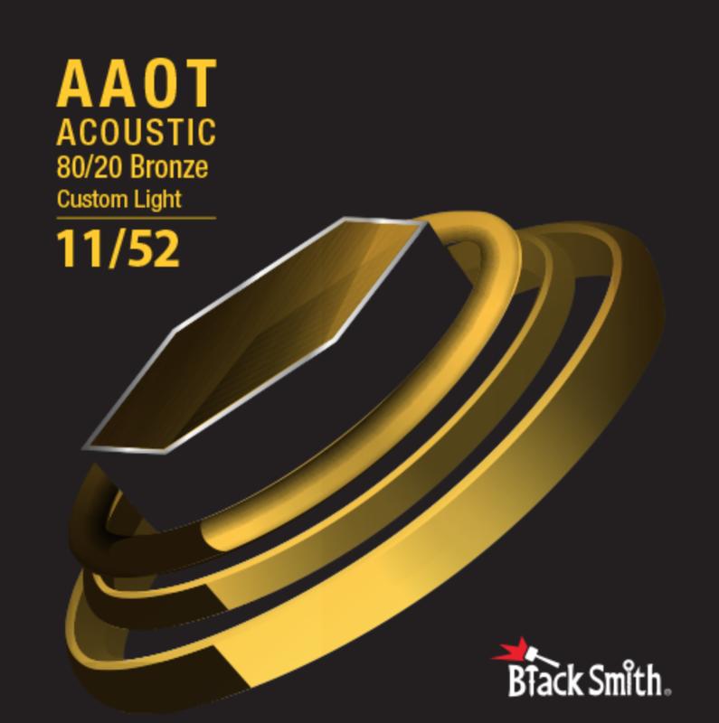 韓國 BlackSmith AABR-1152 奈米碳纖維AAOT厚包膜 黃銅 民謠吉他弦