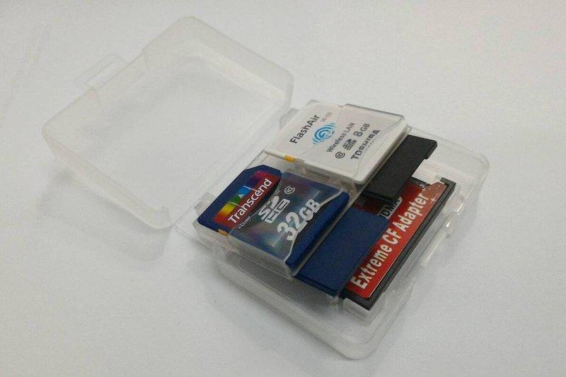 可放1張CF4張SD 記憶卡收納盒 記憶卡盒 儲存盒  記憶卡 CF  SD Wifi  板橋面交