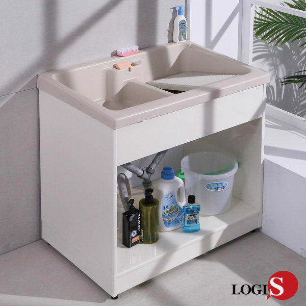 洗手台ABS塑鋼雙槽洗衣槽 含洗衣板 洗手槽 洗手台 洗菜槽 洗碗 集水槽 A1002