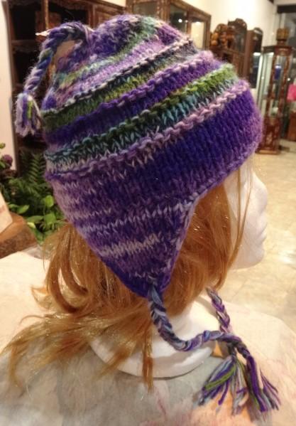 尼泊爾手工編織羊毛帽.羊毛帽.溫暖您的頭頭不受寒喔! 10~15歲 (MWH#9)