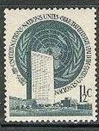 聯合國1951「首套郵票-聯合國總部」
