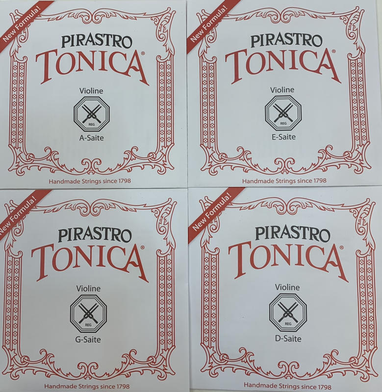 ［YA BO CONCERTO] Pirastro Tonica 3/4-1/2 小提琴 弦 組 保證正貨