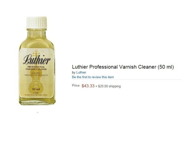 【現代樂器】Luthier Professional Varnish Cleaner 提琴 保養 清潔劑 露天市集 全台最大的網路購物市集