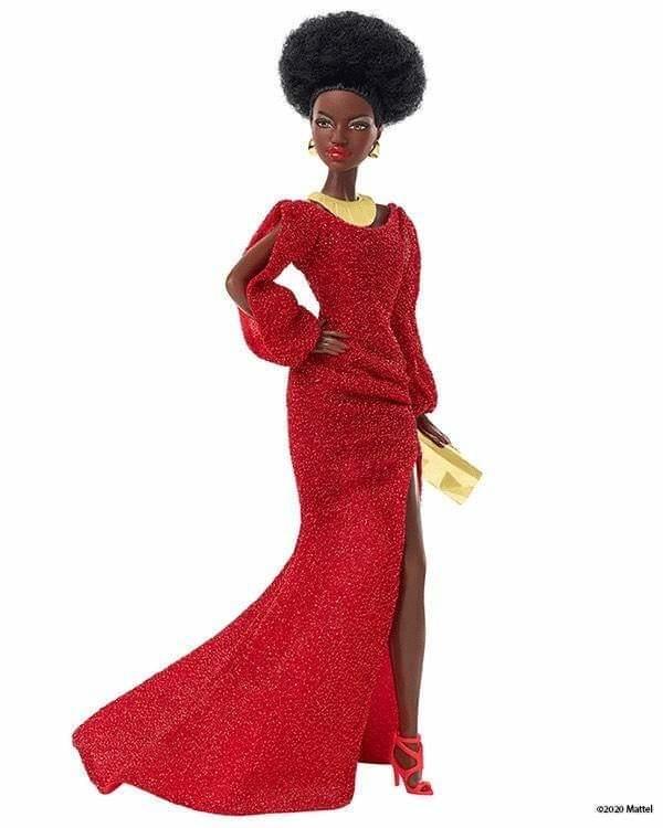 低價代購：40th anniversary black barbie 40週年黑人芭比