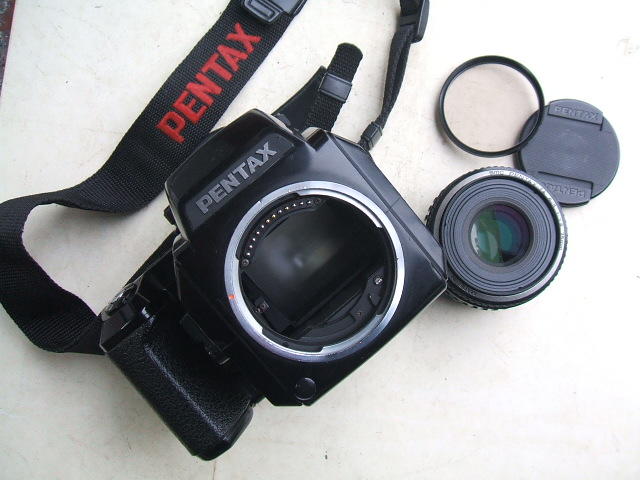 【AB的店】良上品Pentax 645n+FA 75mm f2.8自動對焦鏡 120底片機