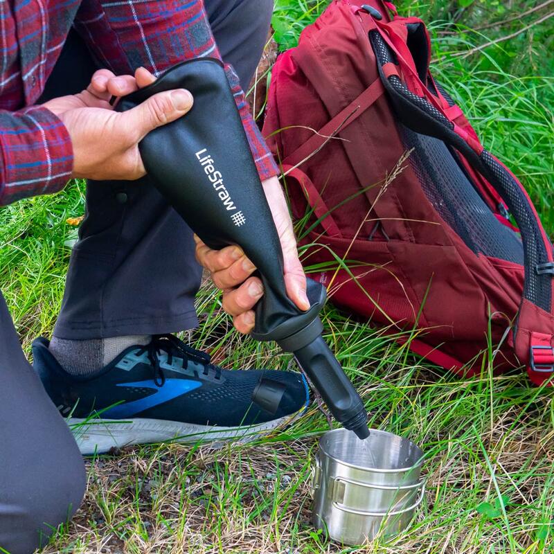 【山道具屋】LifeStraw Peak SQUEEZE 升級款頂峰生命濾水瓶-高速淨水過濾淨水器(650ml/1L)