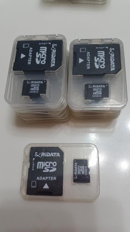 買一送一燈泡全新 台灣製 Ridata 錸德 MicroSDHC Class10 32G 記憶卡(附單轉卡) 終生保固
