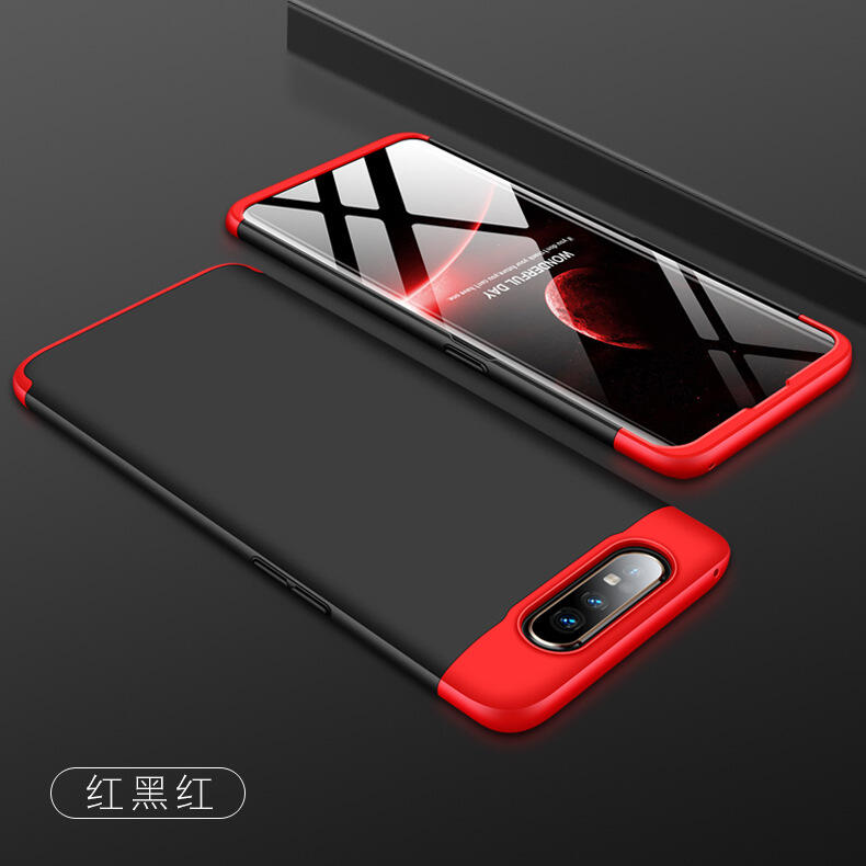 GMO特價出清多件Samsung三星A80 6.7吋 紅黑紅GKK360度3段全包殼手機殼套保護殼套防摔殼