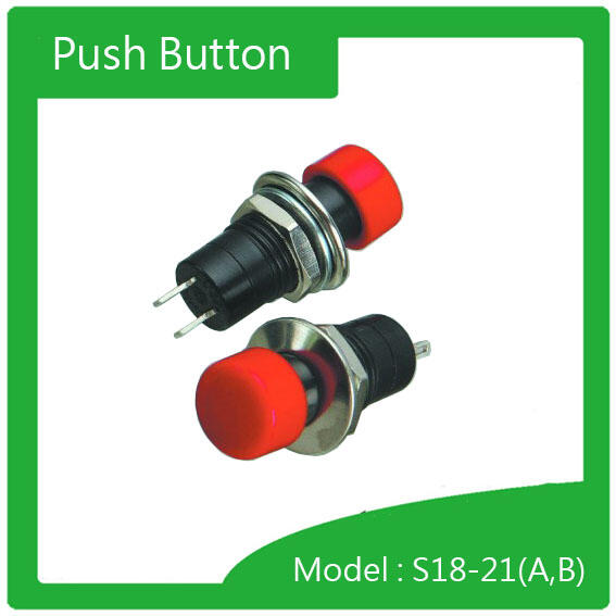 Push 按鍵式開關(S18-21AB)