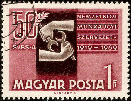 匈牙利郵票_勞工組織_ILO_1969_2609 →逗^郵舖←