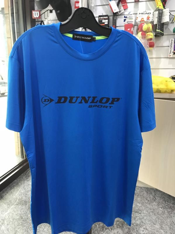 【曼森體育】全新 DUNLOP 大LOGO 排汗衣 寶藍色 吸濕排汗 T恤