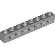 全新樂高LEGO淺灰色孔磚【3702】Technic Brick 1x8 Holes (L6) 4211442