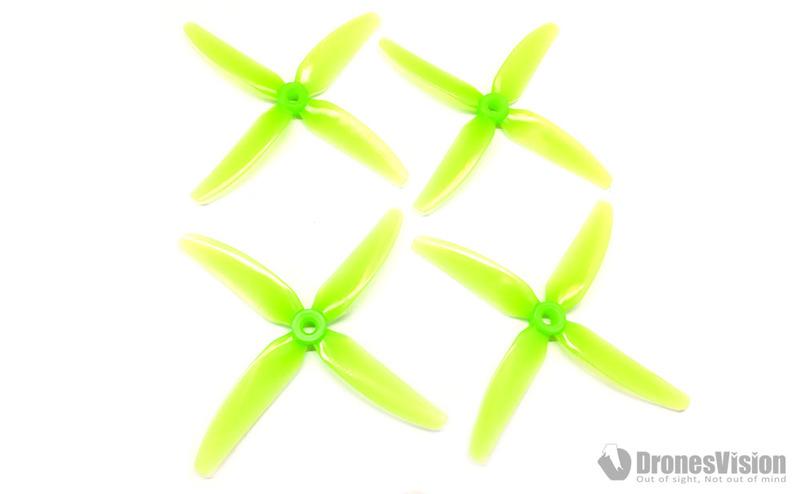 HQProp 5X4X4 亮綠色 多軸專用槳 PC材質 4入 (兩正兩反)(HQ-5X4X4-V1S-DP-PC-LG)