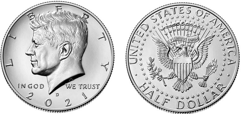 全新美國甘迺迪硬幣 半美元真幣