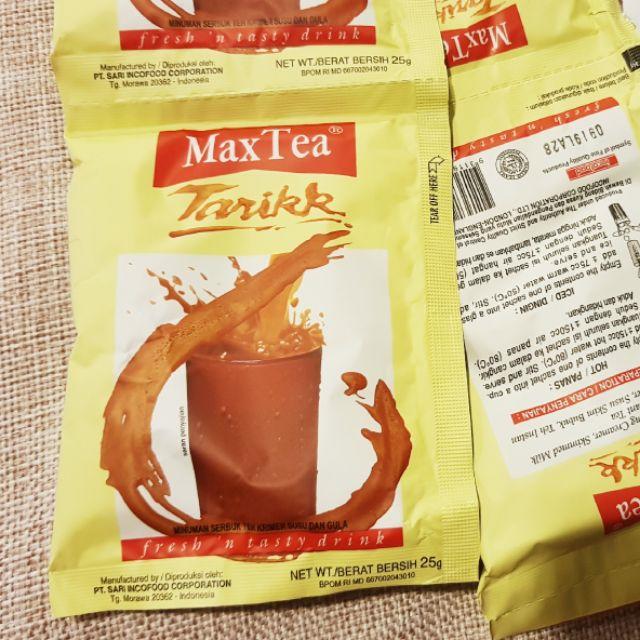 🇲🇨 Max tea tarikk 印尼奶茶 拉茶 milk tea isi 10小包/30小包 sachet