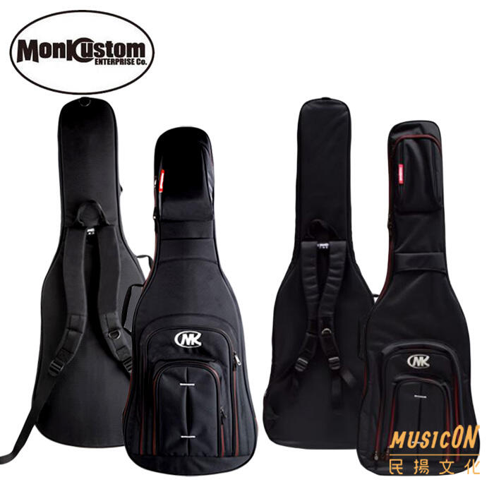 【民揚樂器】MONK SESSION 民謠吉他袋 電吉他袋 電貝斯袋 電貝士袋 1680系列 防潑水 防撞 安全輕便軟盒