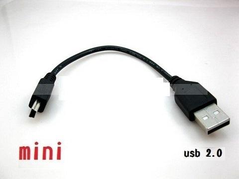 mini usb/usb 公對公 手機/MP3/MP4/DV/讀卡機/數位相機 傳輸線/充電線 (15CM) 